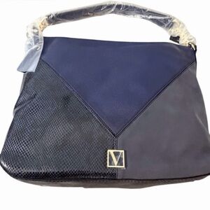 The Victoria Curve Bag in Midnight Blue Colorblock